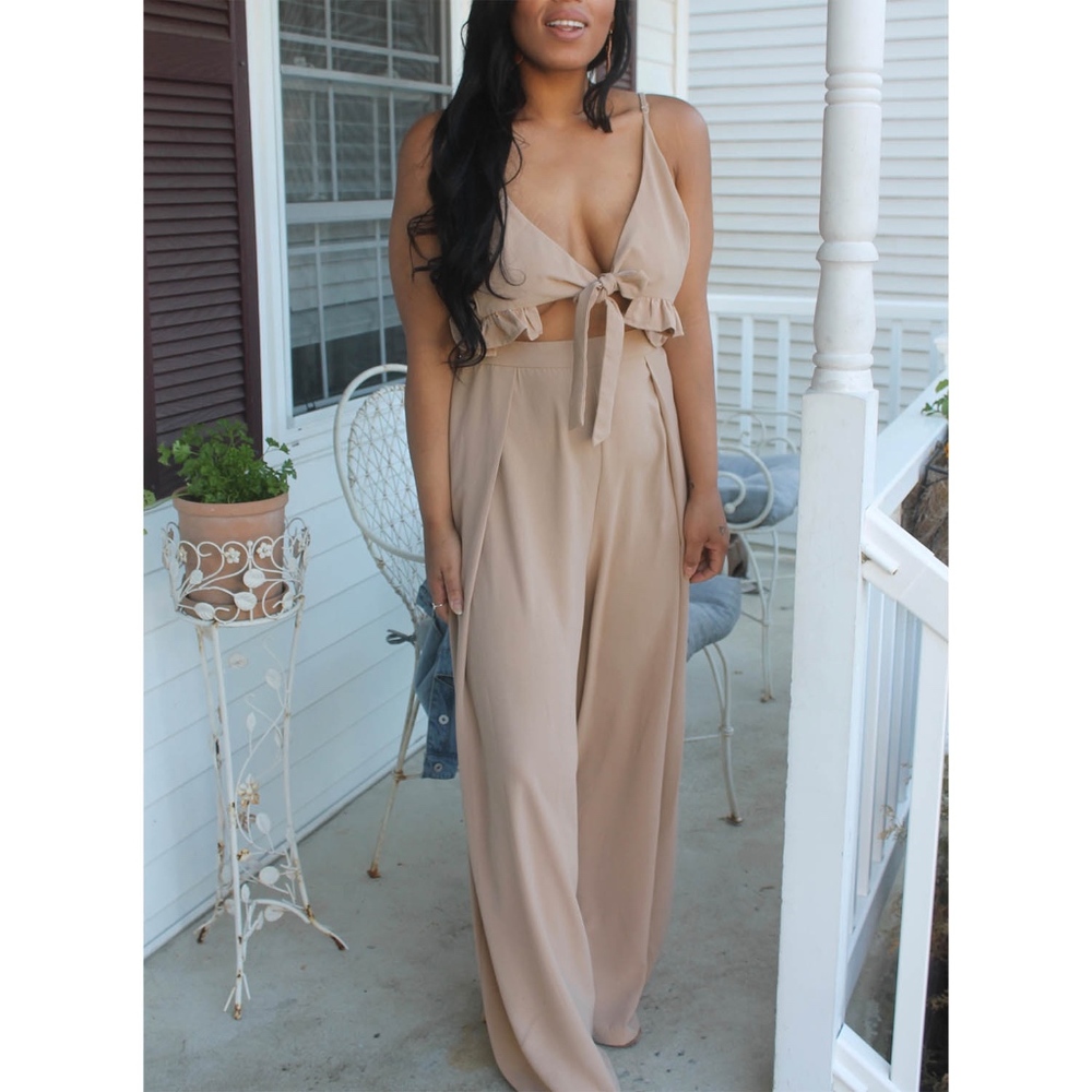 L'ATISTE Brand Mid Cut Out Jumper Jumpsuit